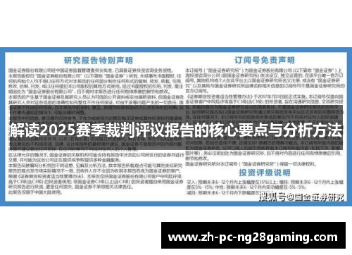 解读2025赛季裁判评议报告的核心要点与分析方法